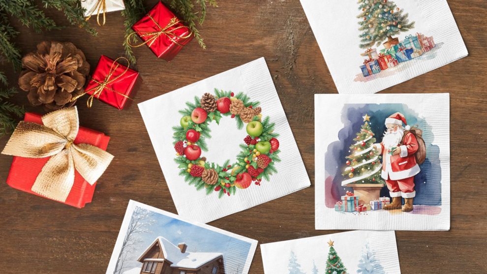 servilletas navideÑas para fiestas